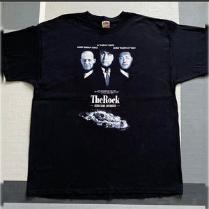 Men’s Black “The Rock” Graphic T Shirt (2XL)